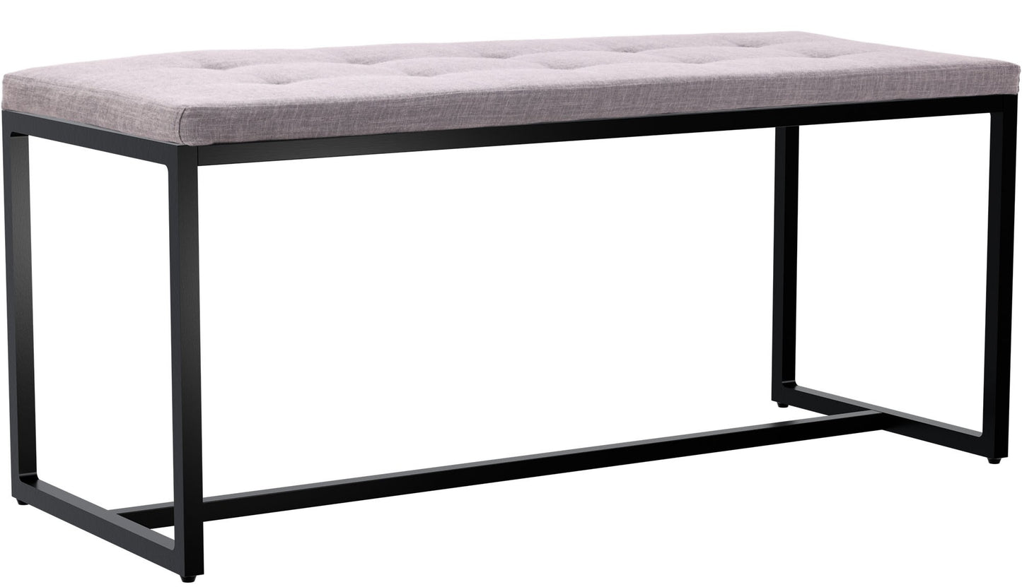 Sitzbank Barci mit schwarzem Gestell