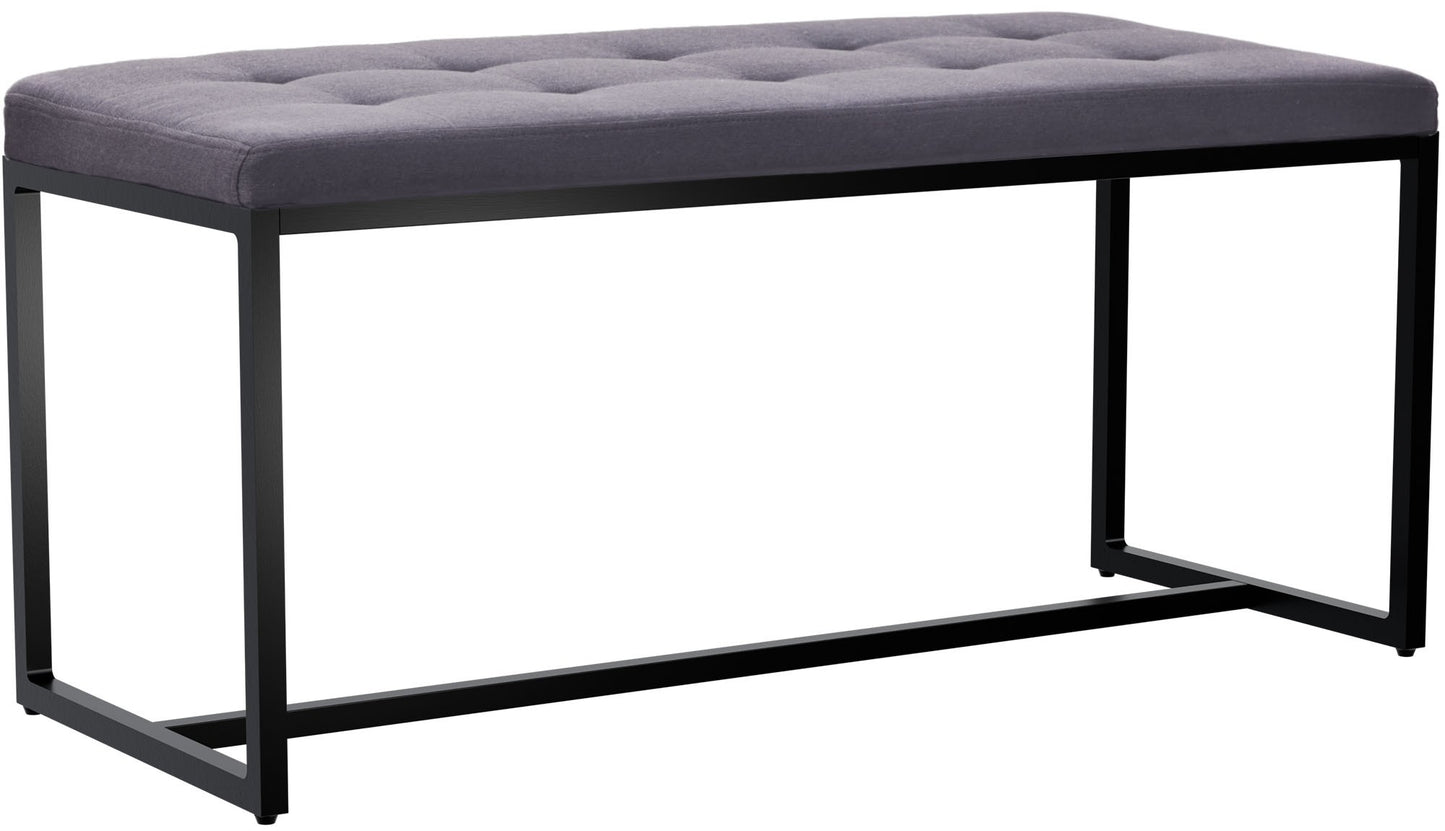 Sitzbank Barci mit schwarzem Gestell