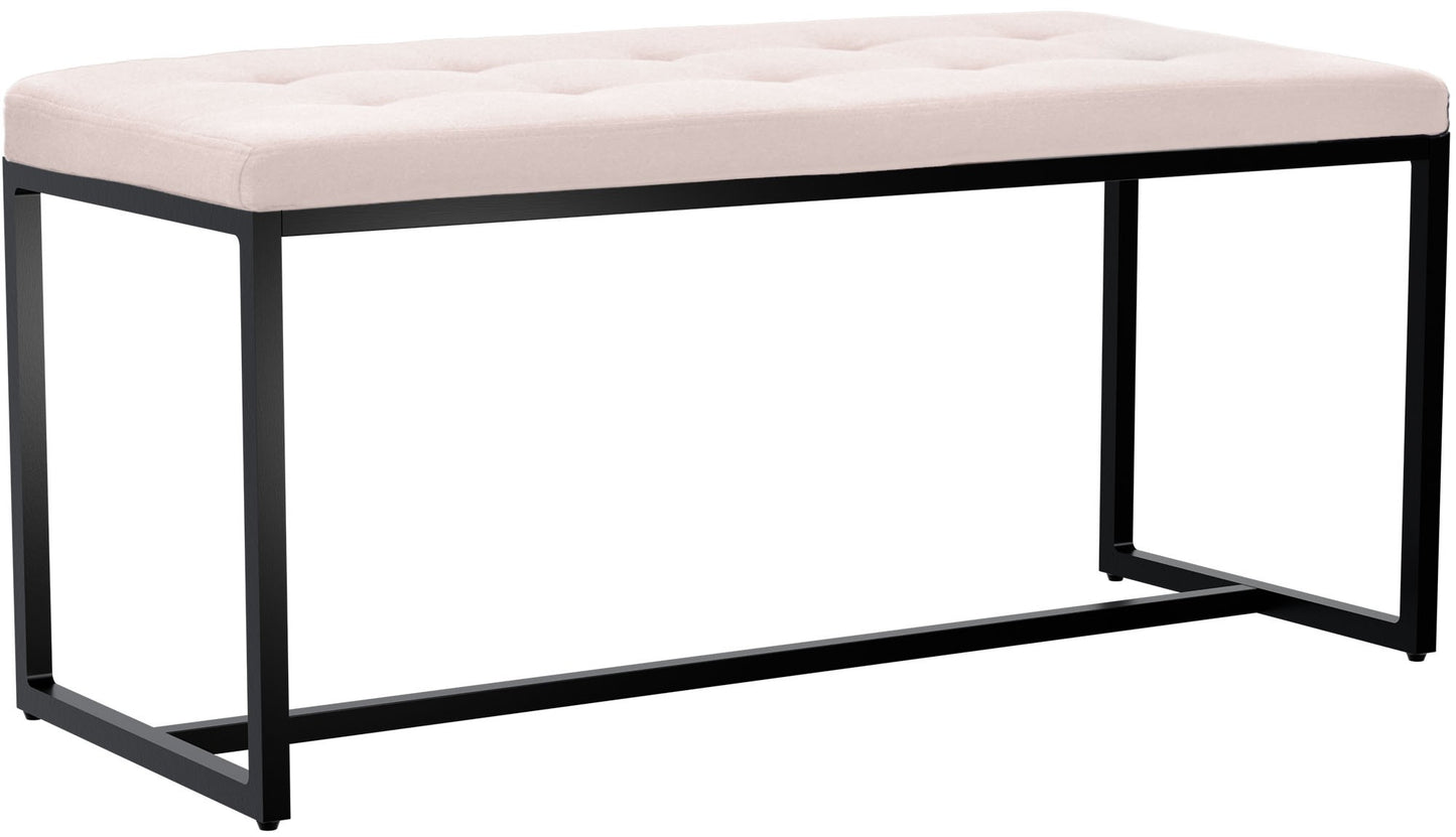 Sitzbank Barci mit schwarzem Gestell