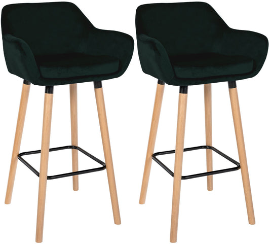 2er Set Barhocker Grant Samt