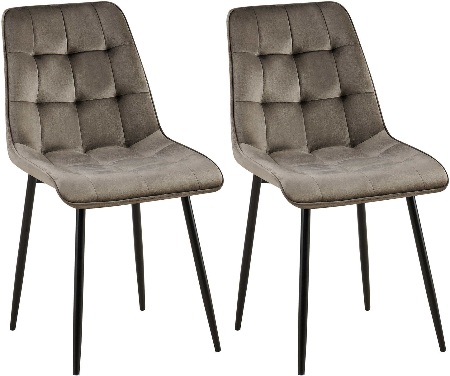 2er Set Esszimmerstuhl Gifford Samtbezug