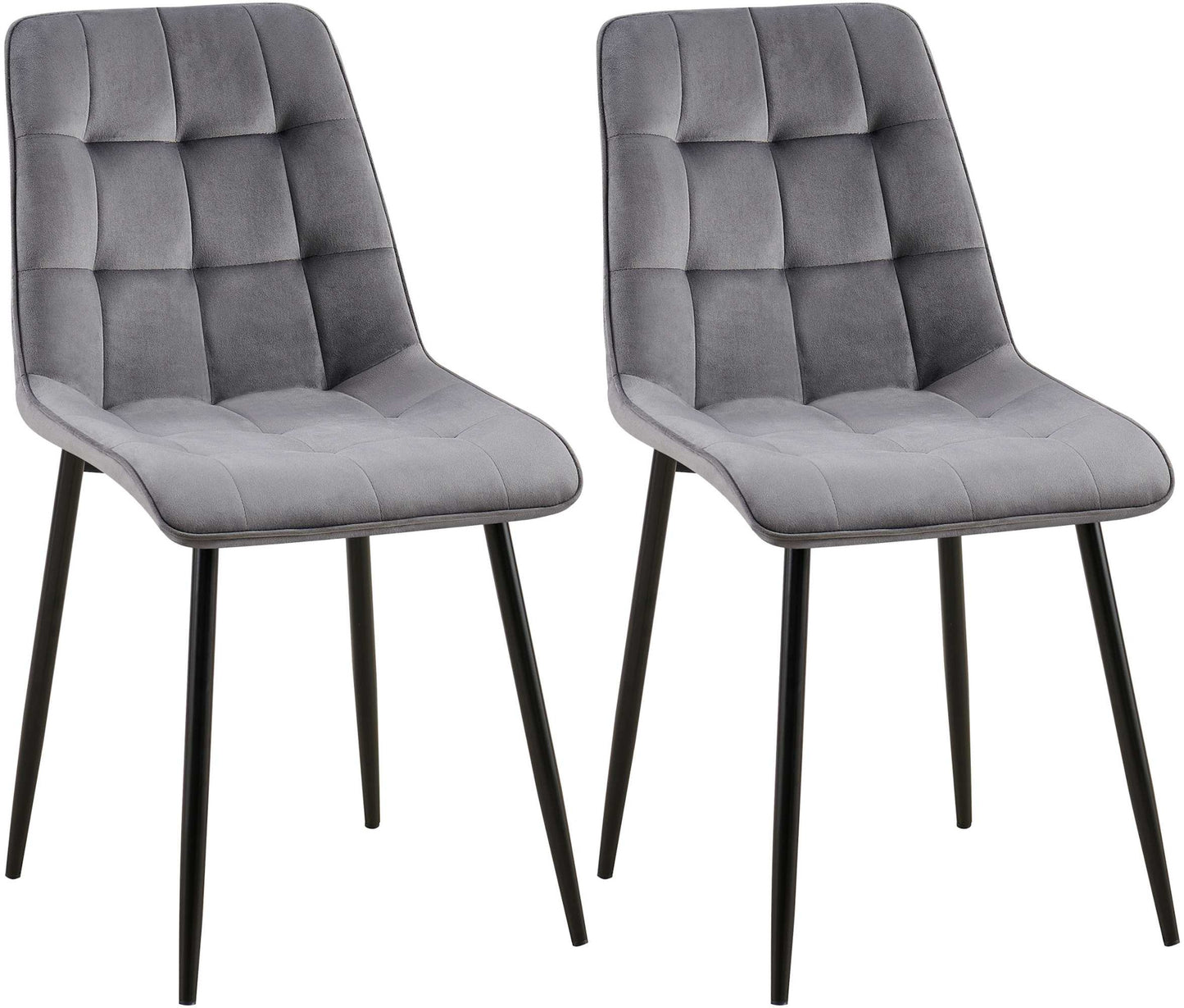 2er Set Esszimmerstuhl Gifford Samtbezug