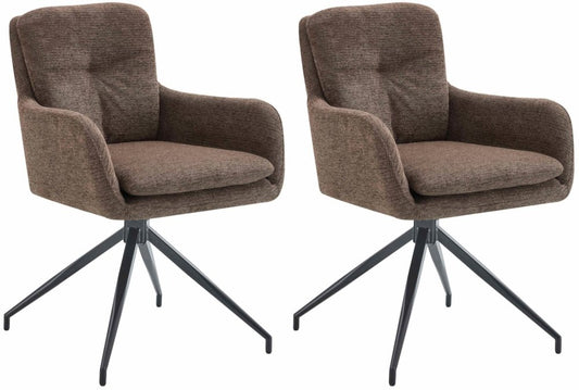 2er Set Esszimmerstuhl Pickett Stoff