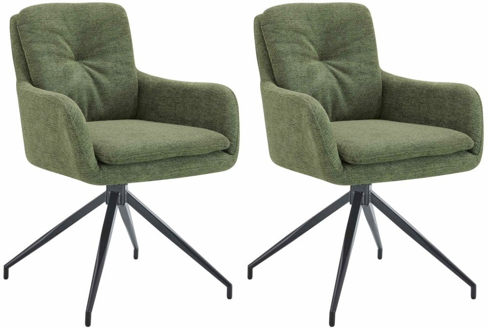 2er Set Esszimmerstuhl Pickett Stoff