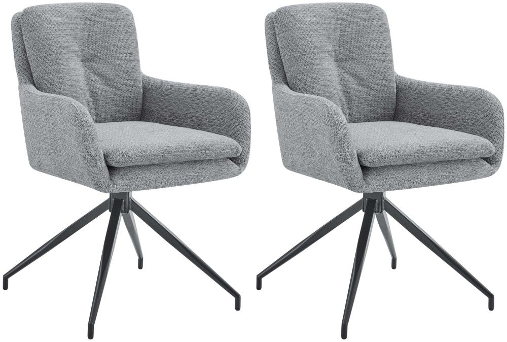 2er Set Esszimmerstuhl Pickett Stoff