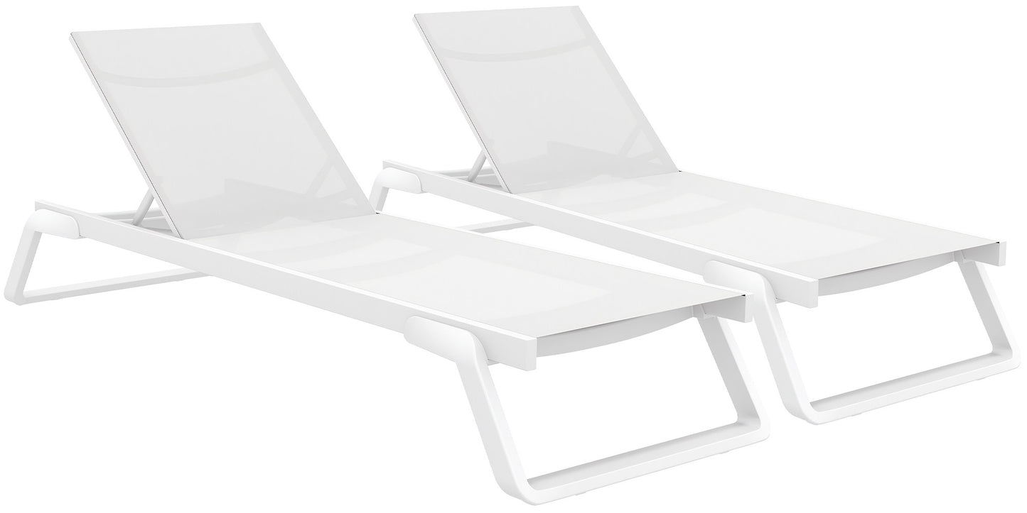 2er Set Sonnenliege Tropic