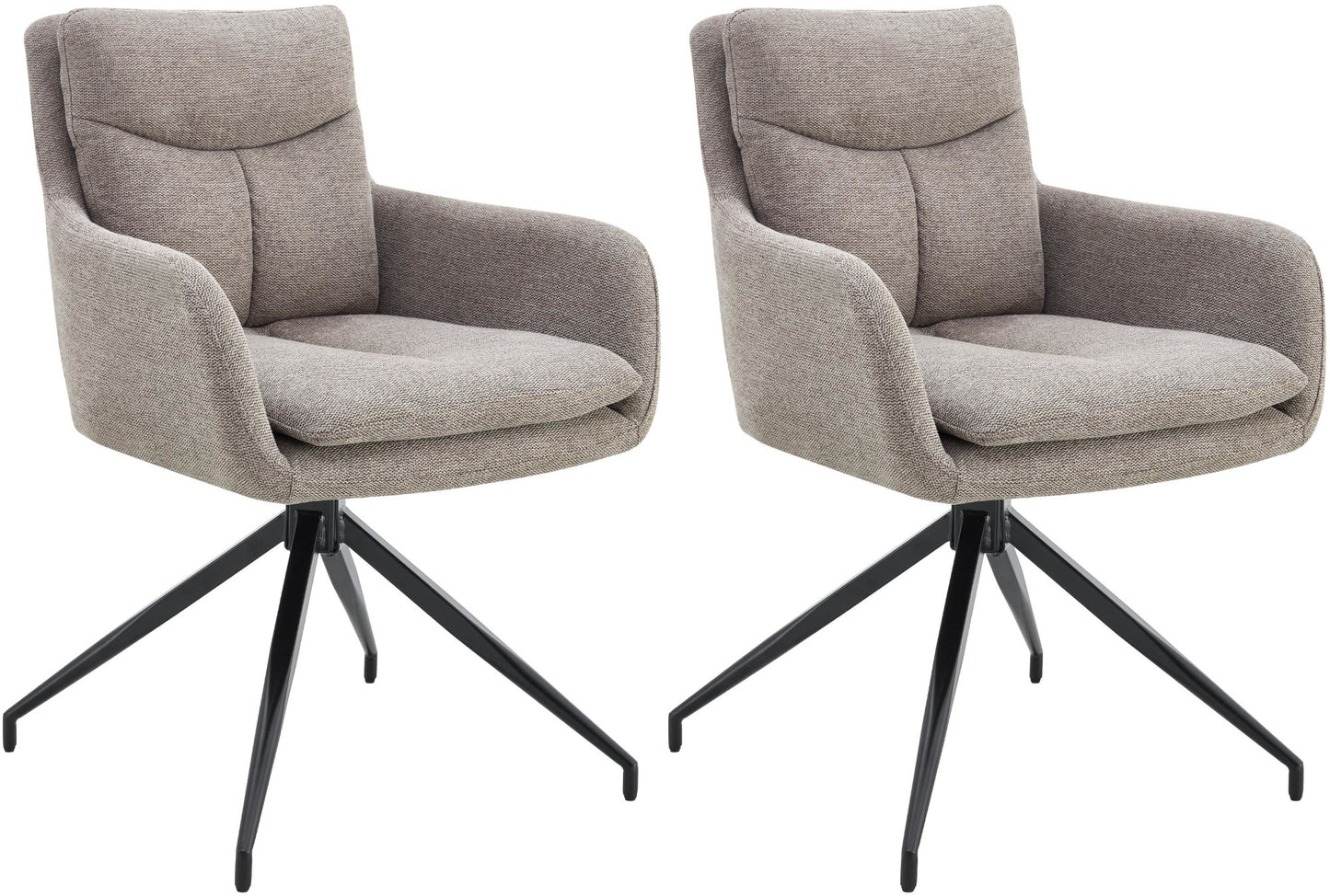 2er Set Esszimmerstuhl Somers Stoff