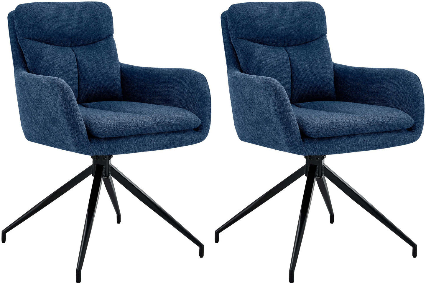 2er Set Esszimmerstuhl Somers Stoff