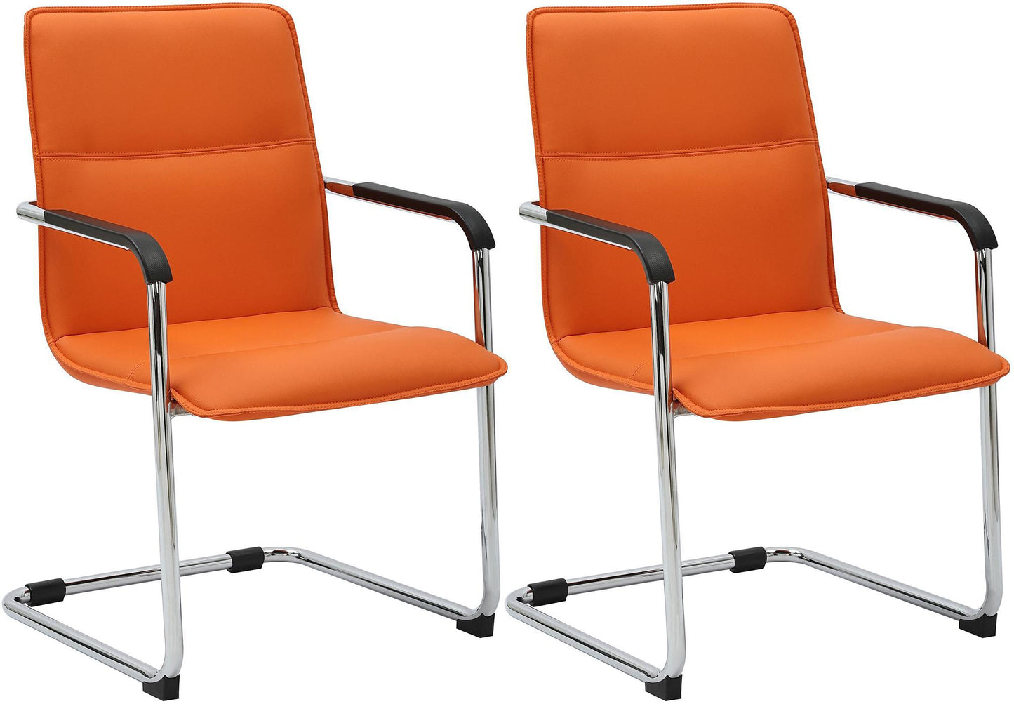 2er Set Freischwinger Seattle Kunstleder