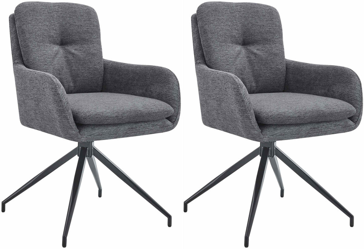 2er Set Esszimmerstühle Pickett Stoff