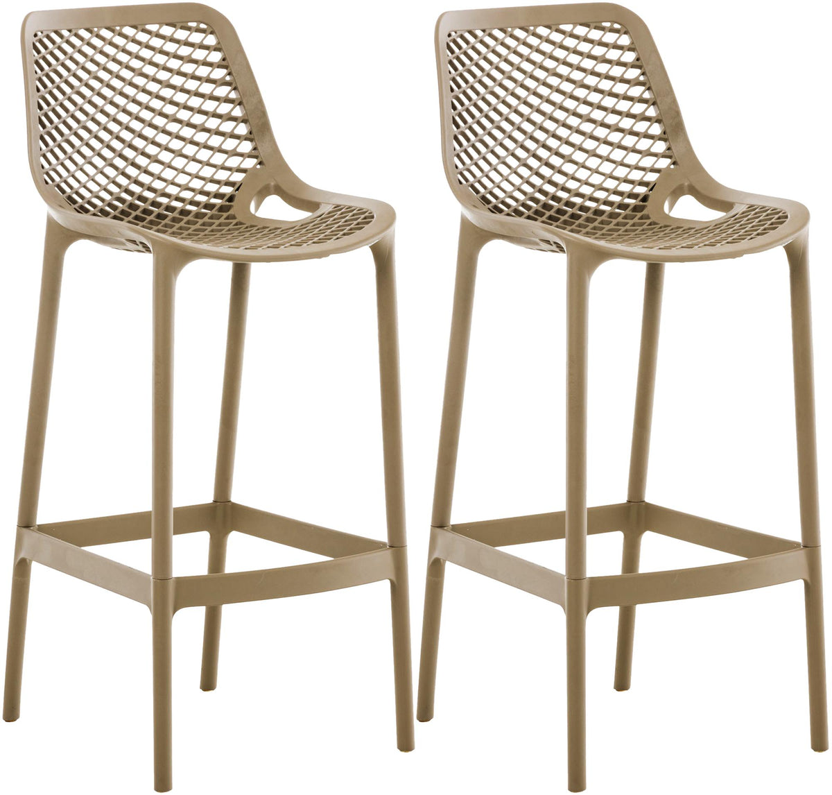 2er Set Outdoor Barhocker Air