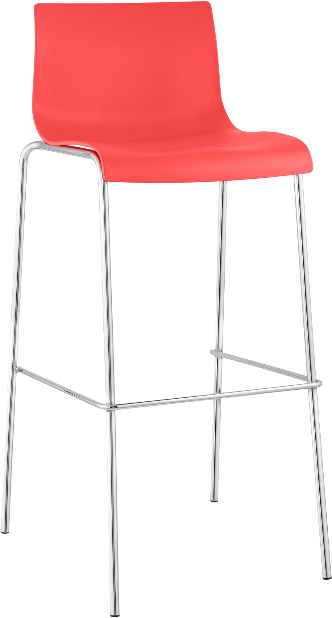 Barhocker Hover Kunststoff 4-Fuß Gestell