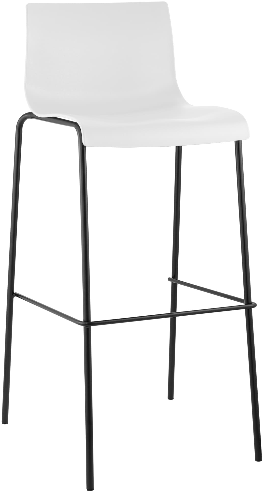 Barhocker Hover Kunststoff 4-Fuß Gestell