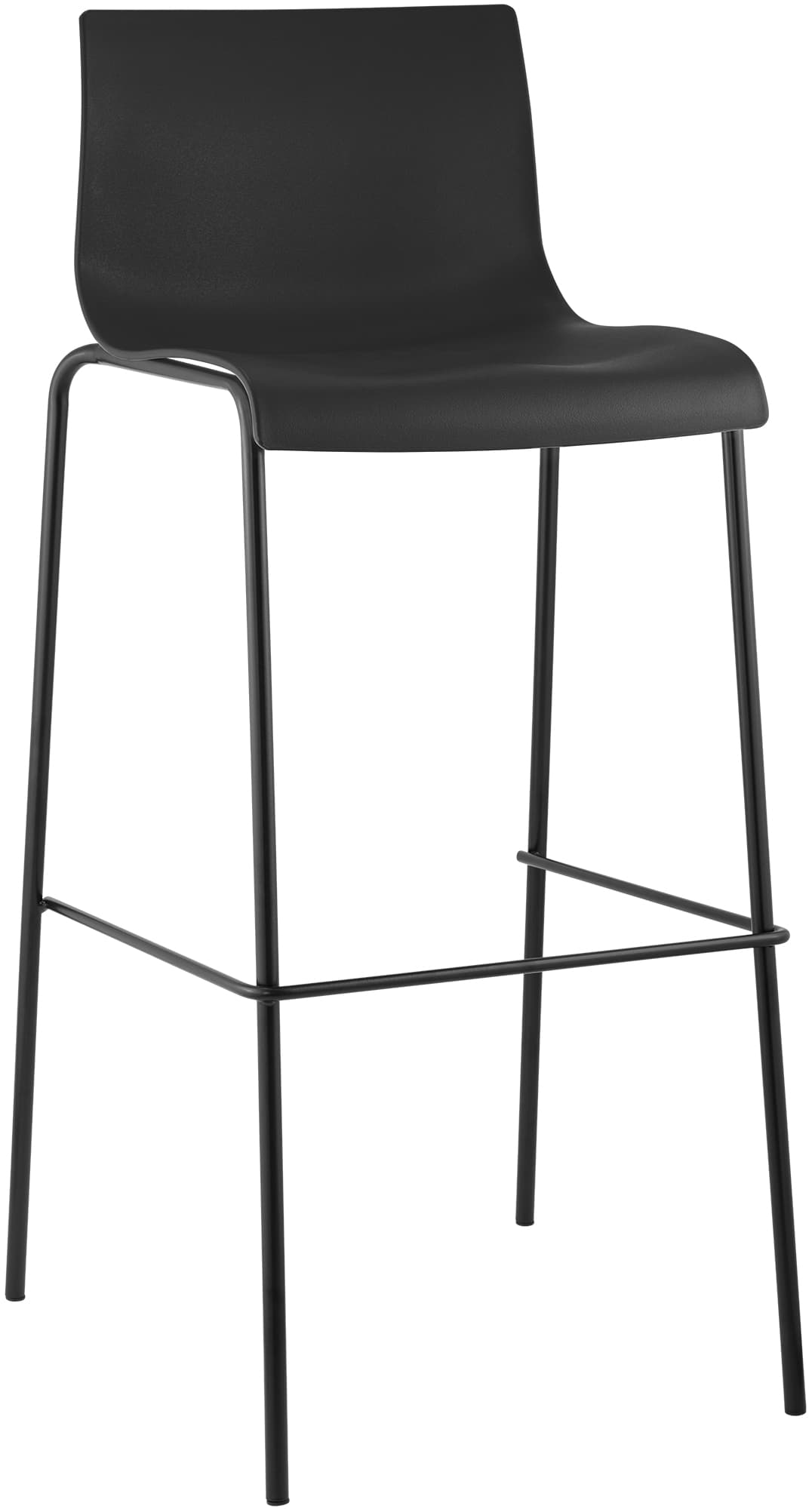 Barhocker Hover Kunststoff 4-Fuß Gestell