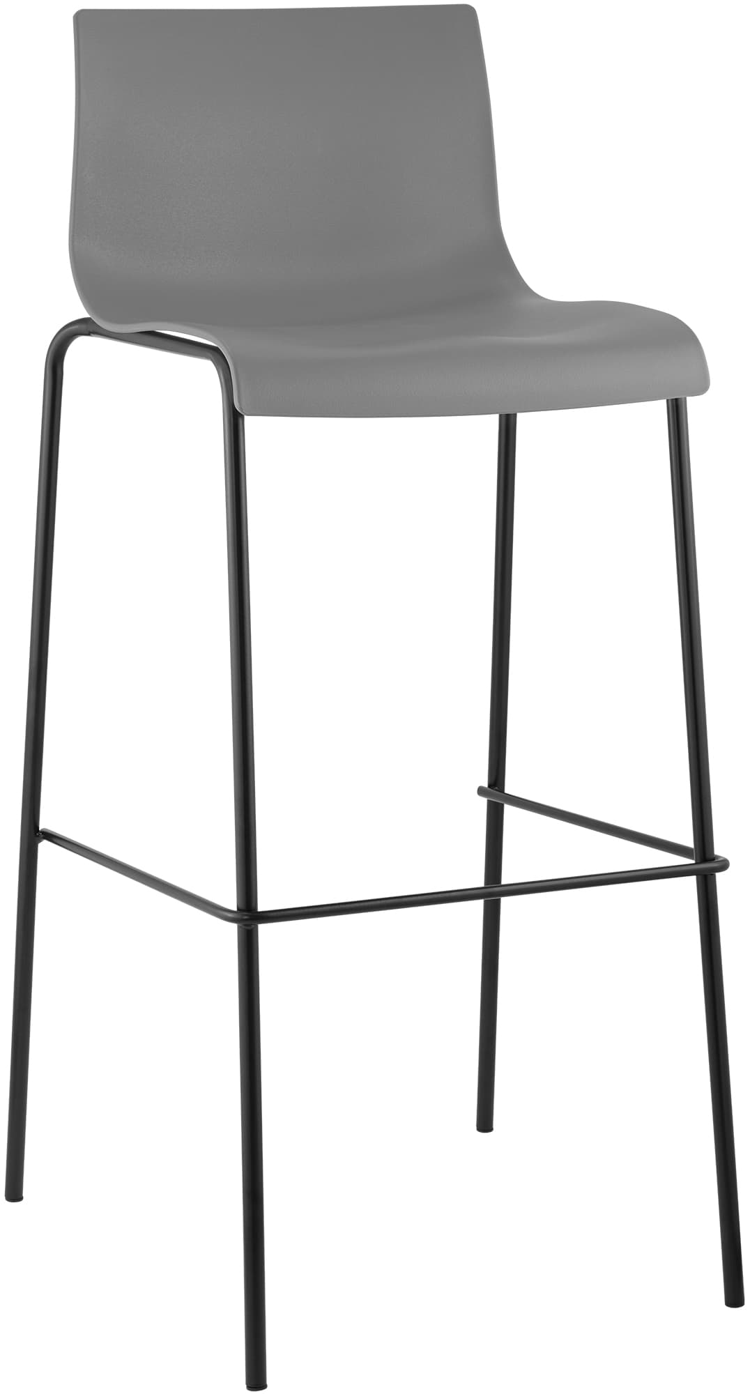 Barhocker Hover Kunststoff 4-Fuß Gestell
