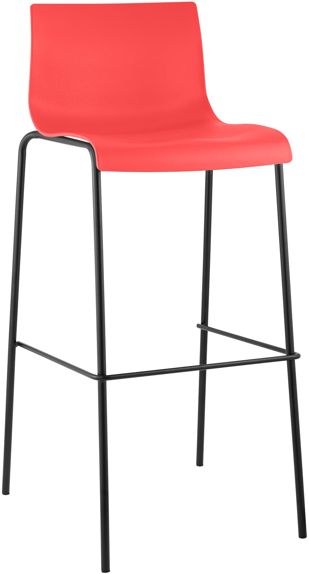 Barhocker Hover Kunststoff 4-Fuß Gestell