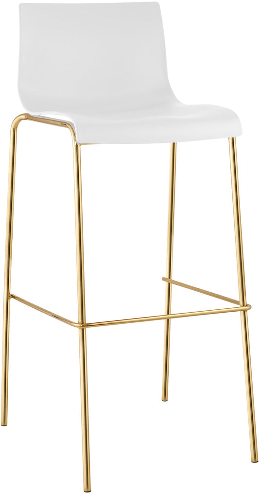 Barhocker Hover Kunststoff Vierfußgestell Gold