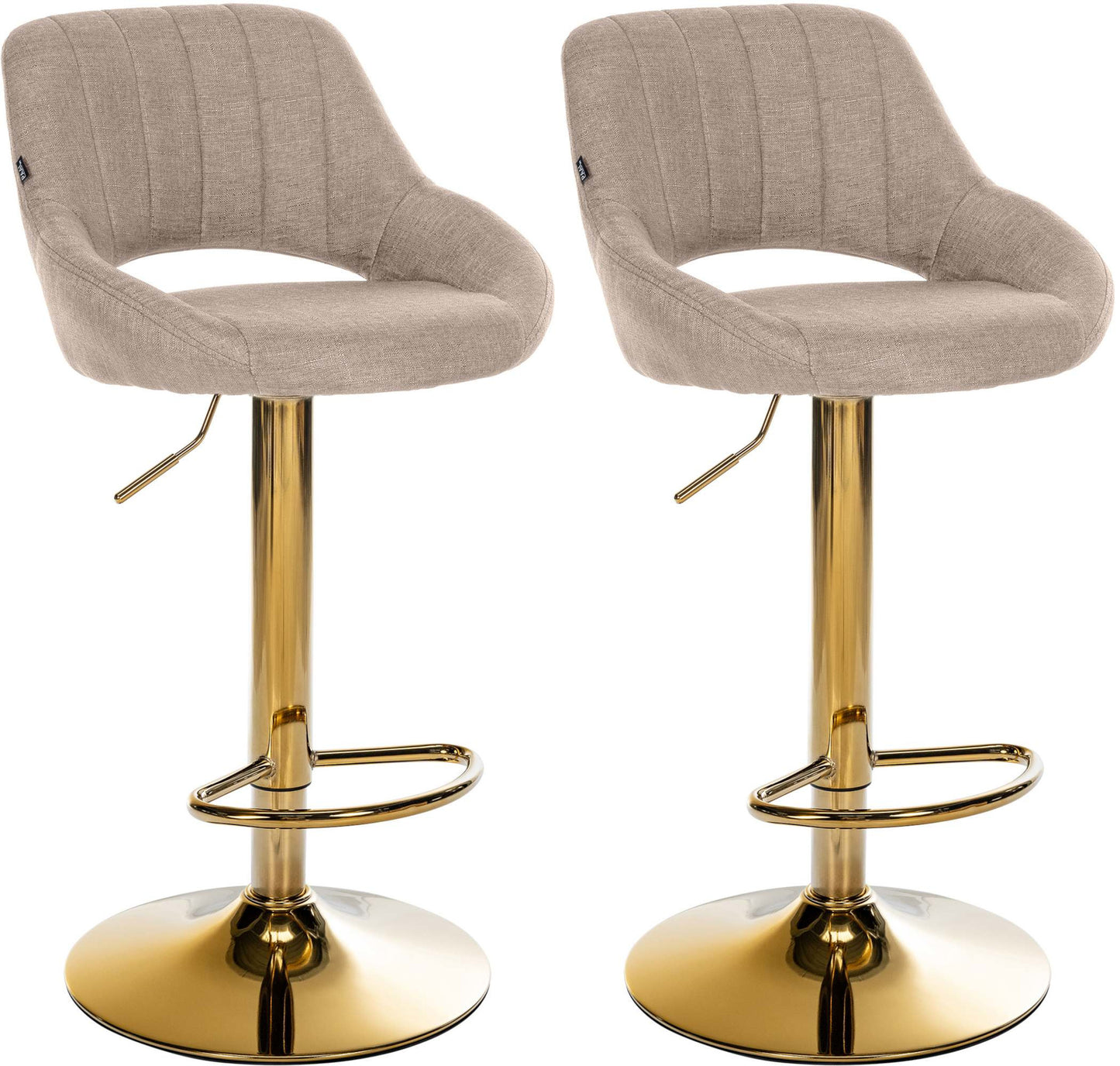 2er Set Barhocker Milet Stoff