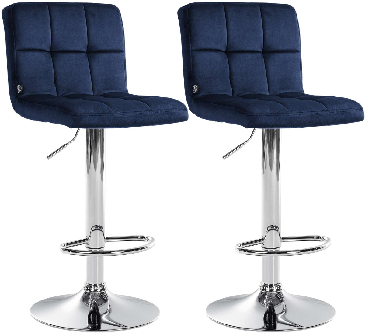 2er Set Barhocker Peru Samt