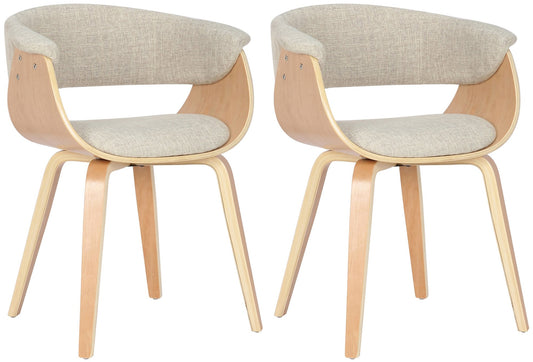 2er Set Esszimmerstuhle Bruce Stoff