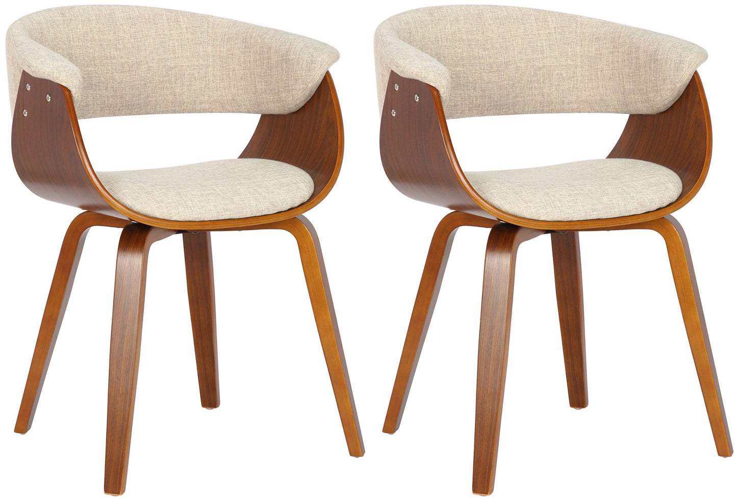 2er Set Esszimmerstuhle Bruce Stoff