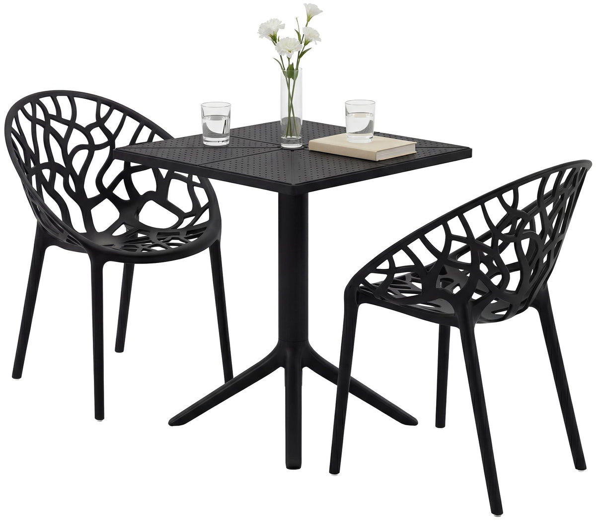 Gartenmöbel-Set Neriva mit 2 Stühlen