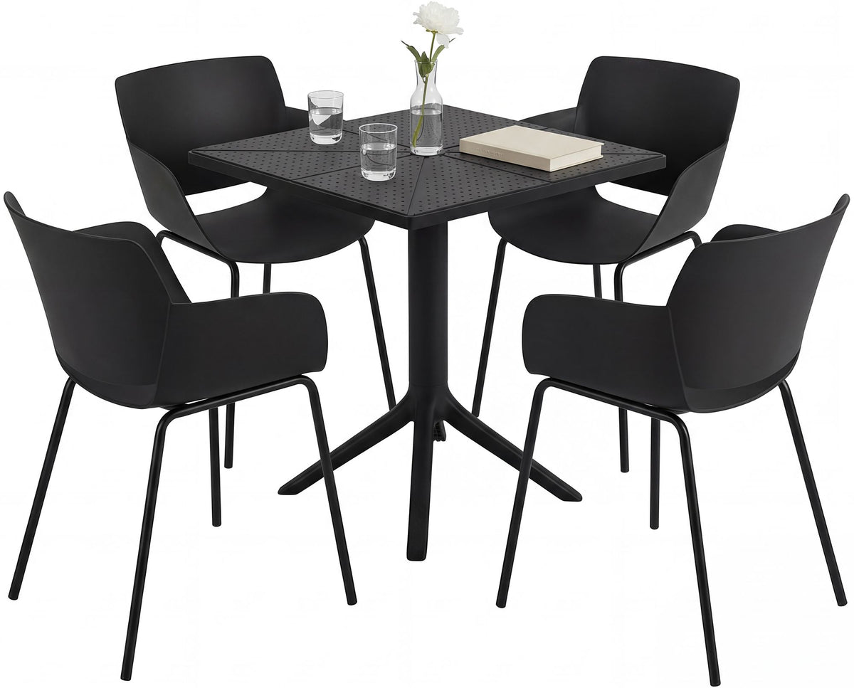 Gartenmöbel-Set Norva mit 4 Stühlen