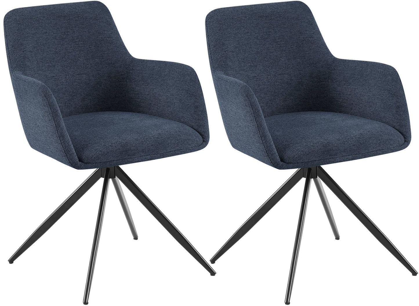 2er Set Esszimmerstuhl Olema Stoff