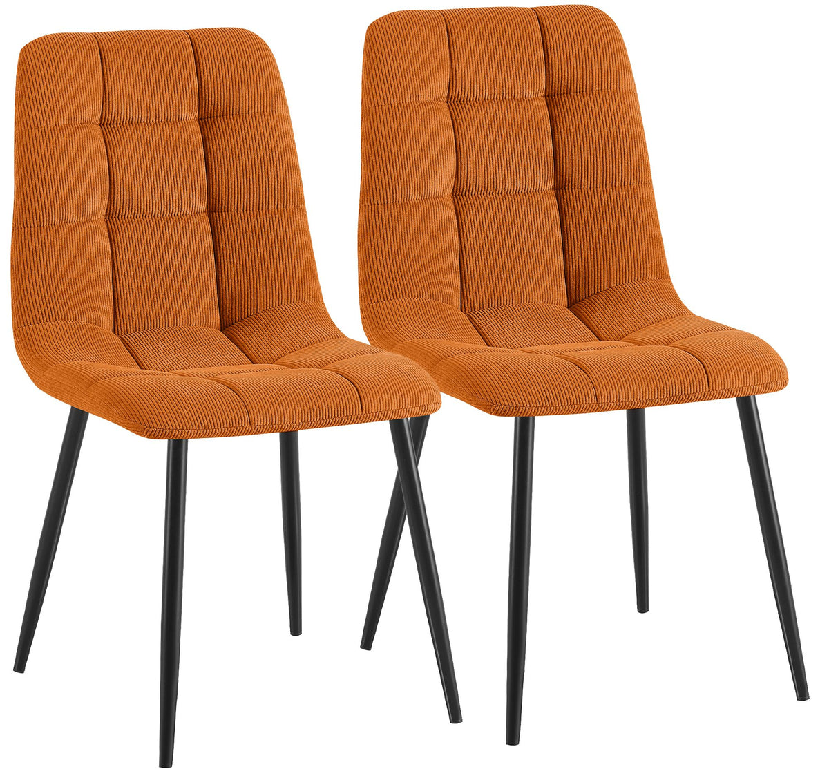 2er Set Esszimmerstühle Antibes Cord
