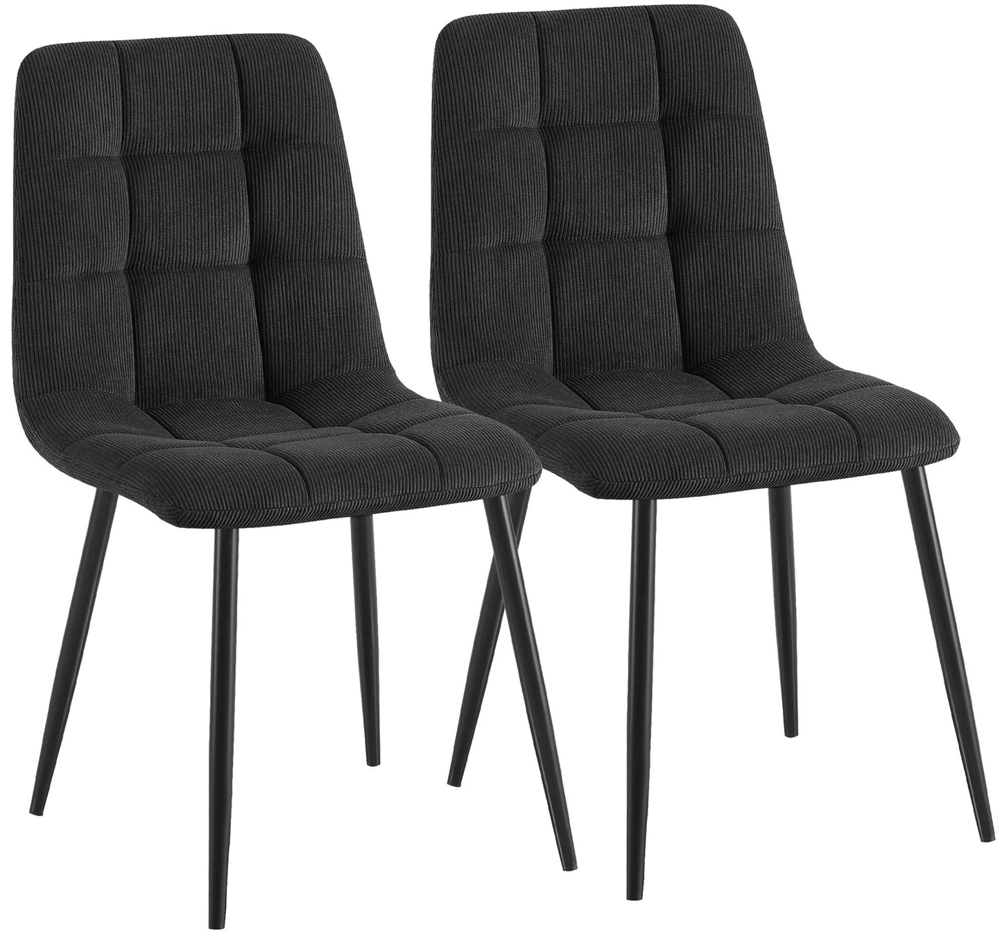 2er Set Esszimmerstühle Antibes Cord