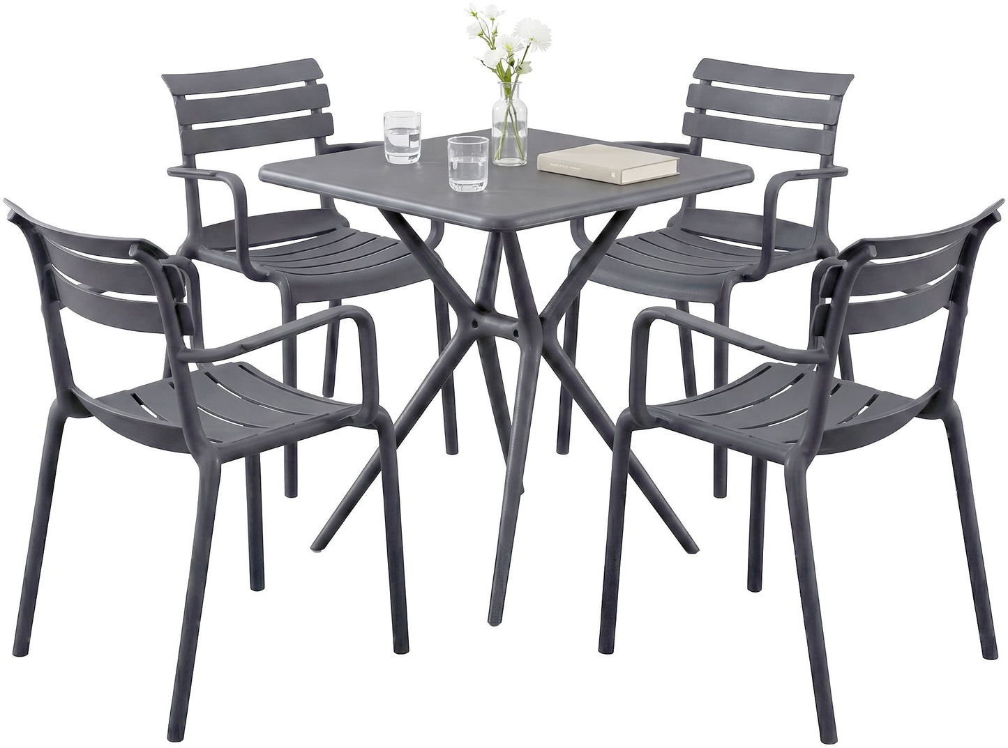 Gartenmöbel-Set Avena mit 4 Stühlen