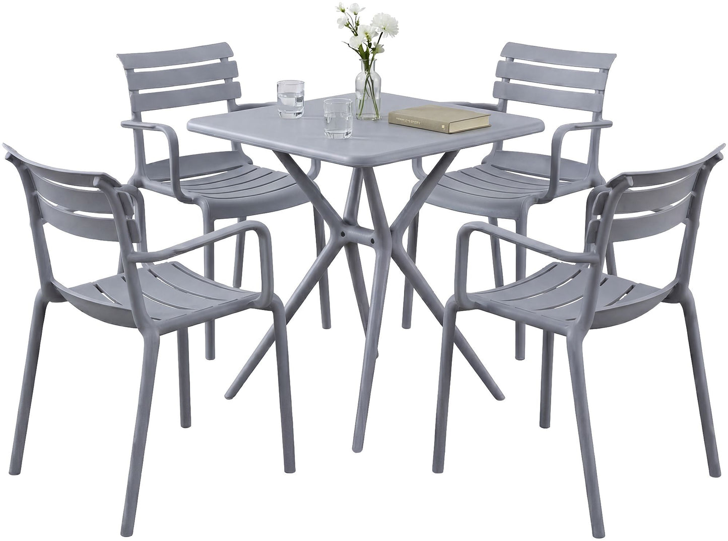 Gartenmöbel-Set Avena mit 4 Stühlen