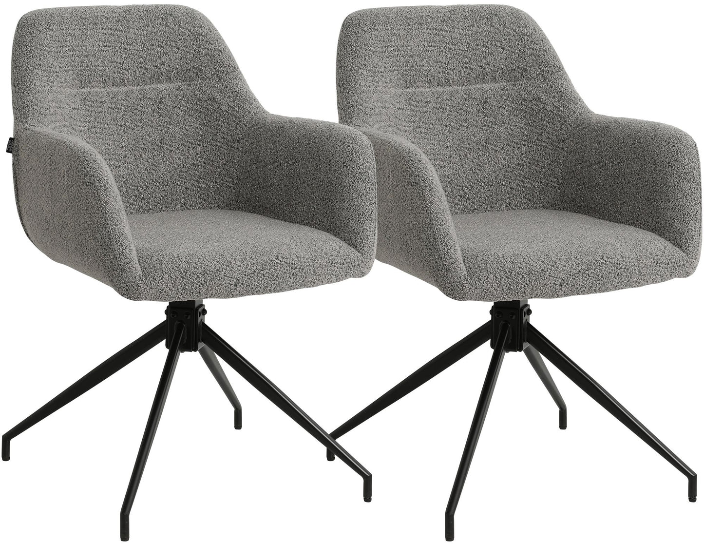 2er Set Esszimmerstühle Merlinda Teddystoff