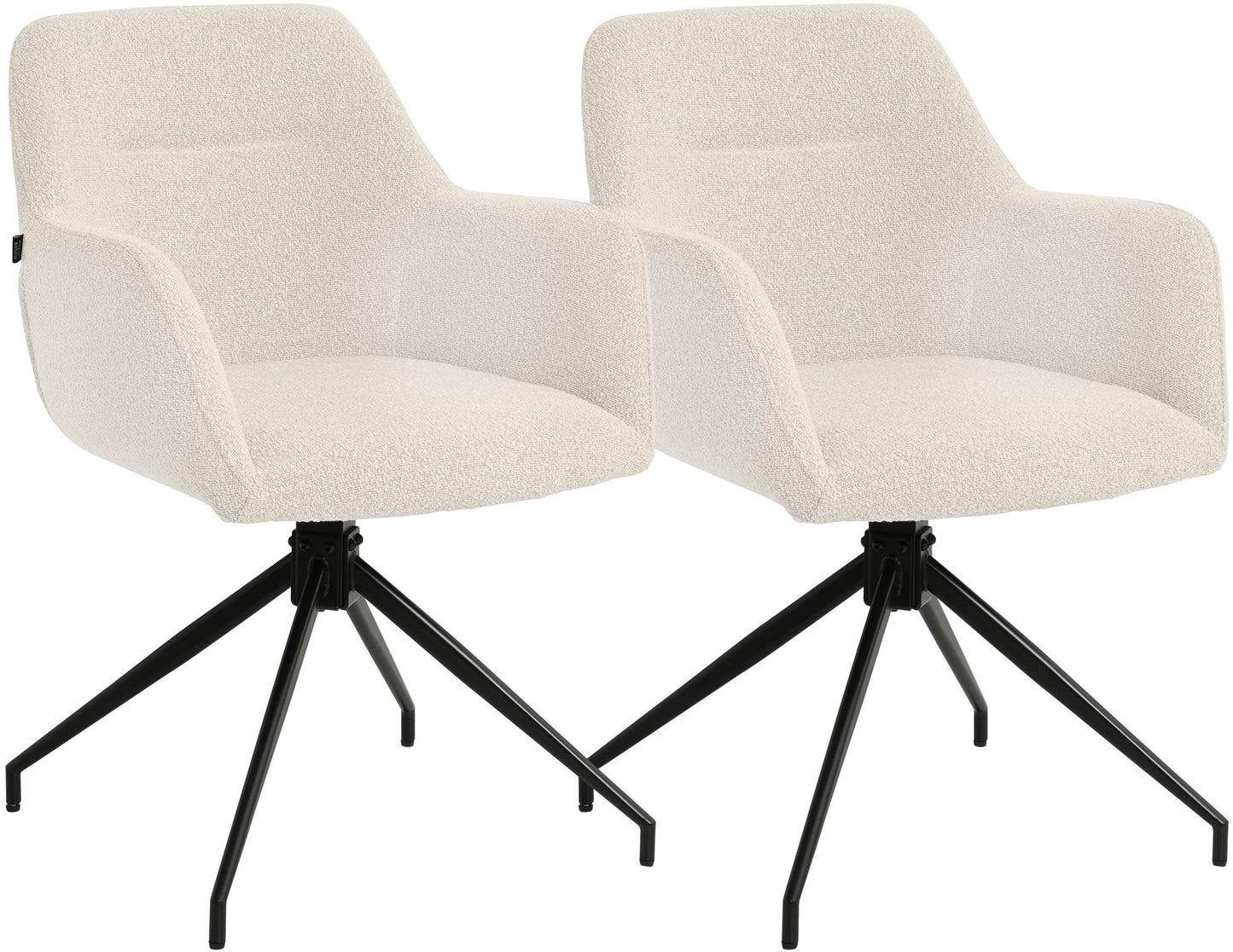 2er Set Esszimmerstühle Merlinda Teddystoff