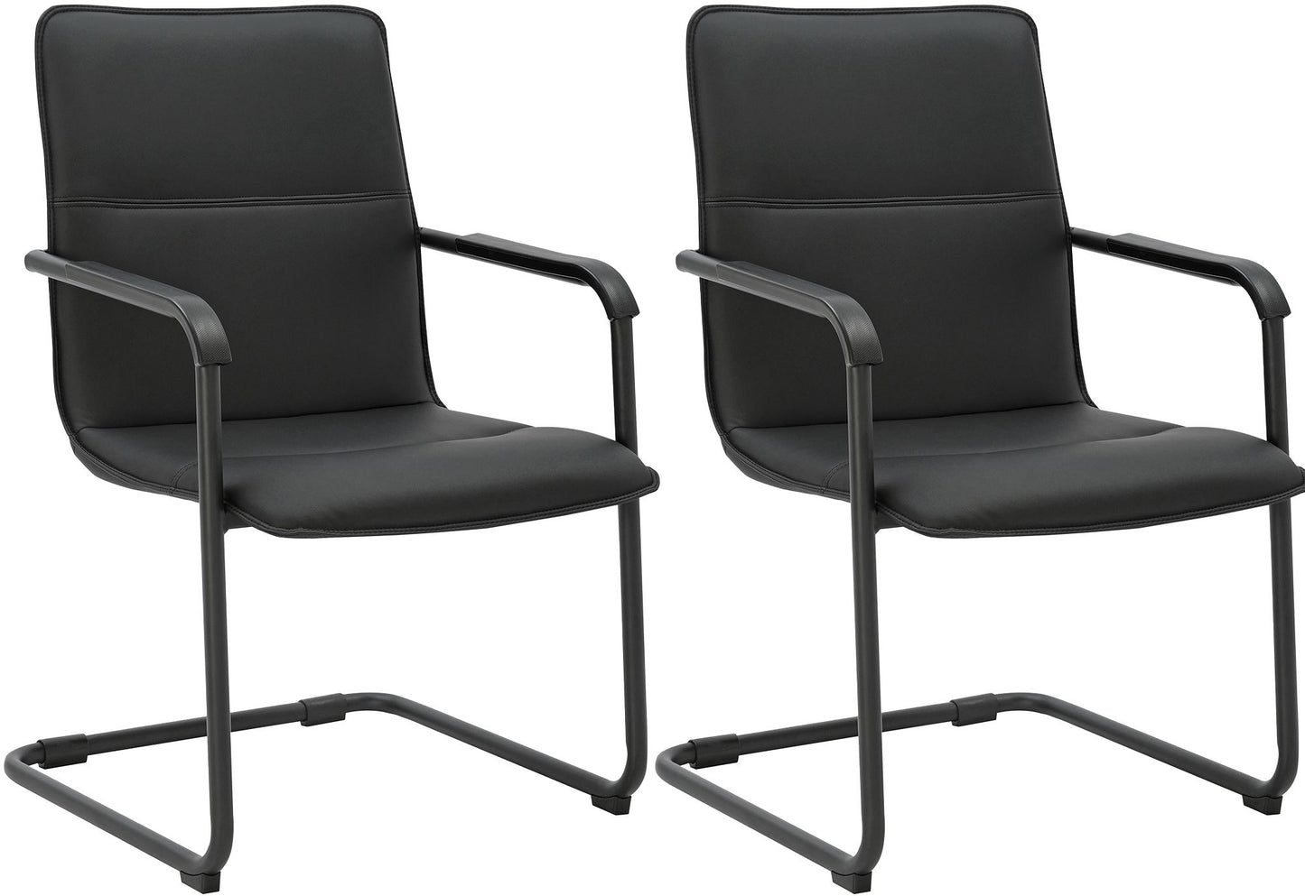 2er Set Freischwinger Seattle Kunstleder