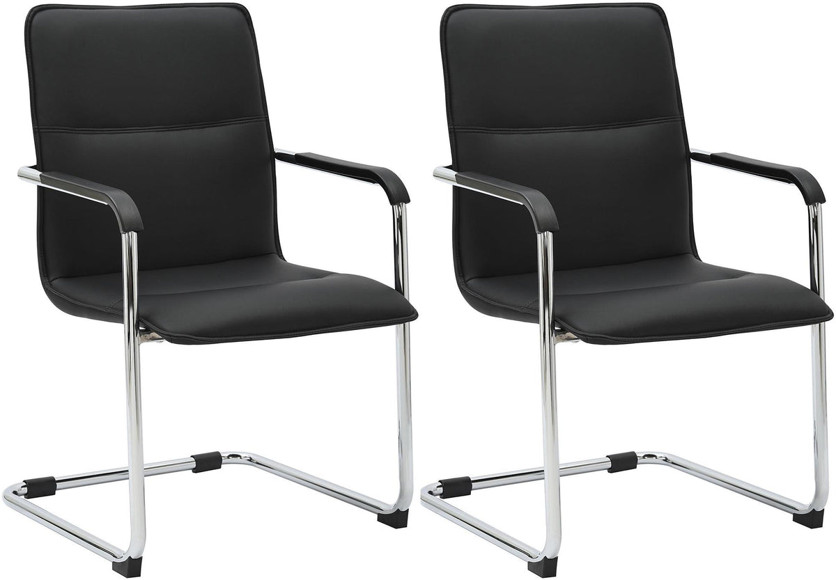 2er Set Freischwinger Seattle Kunstleder