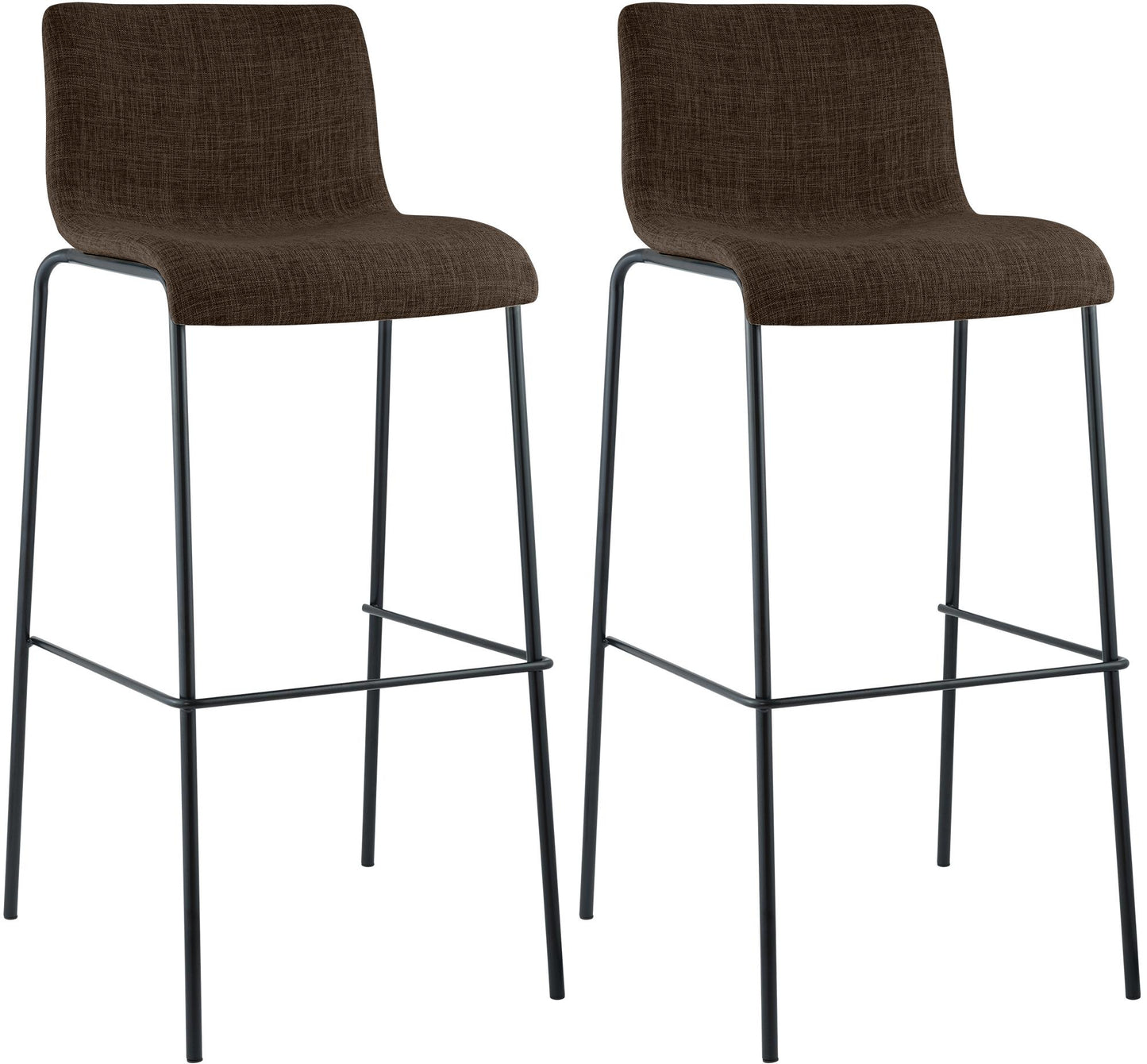 2er Set Barhocker Hover Stoff Vierfußgestell