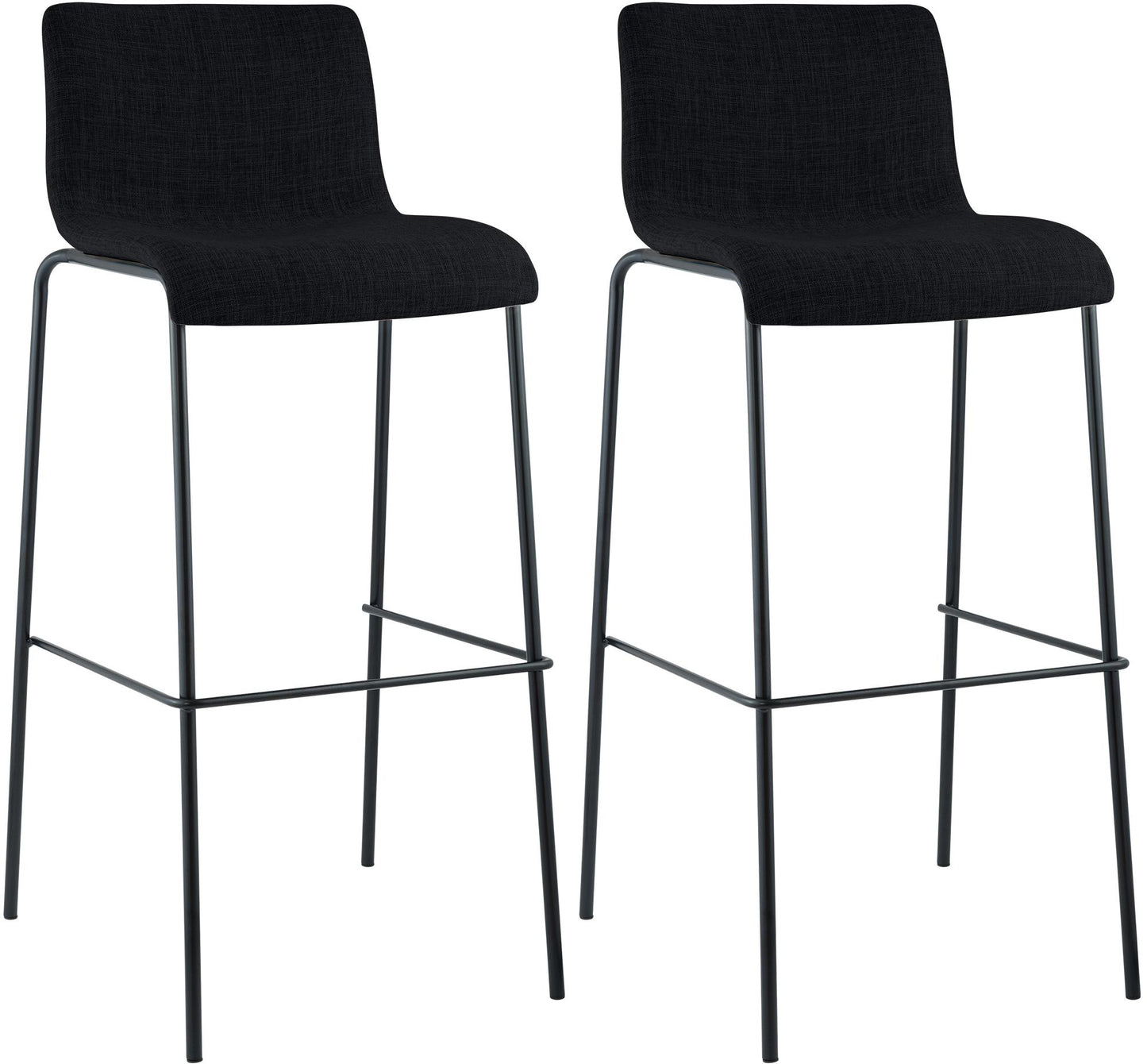 2er Set Barhocker Hover Stoff Vierfußgestell
