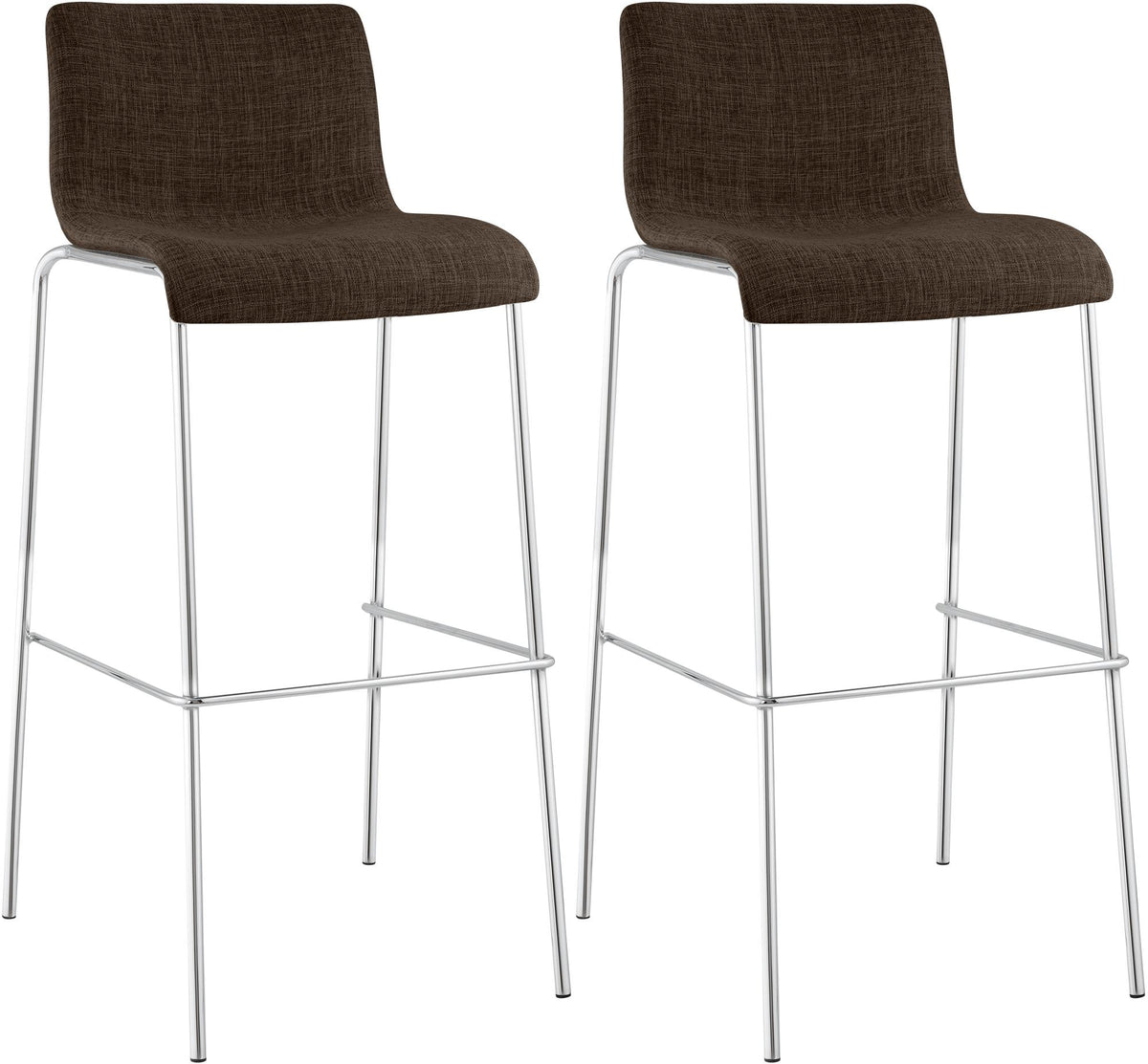 2er Set Barhocker Hover Stoff Vierfußgestell
