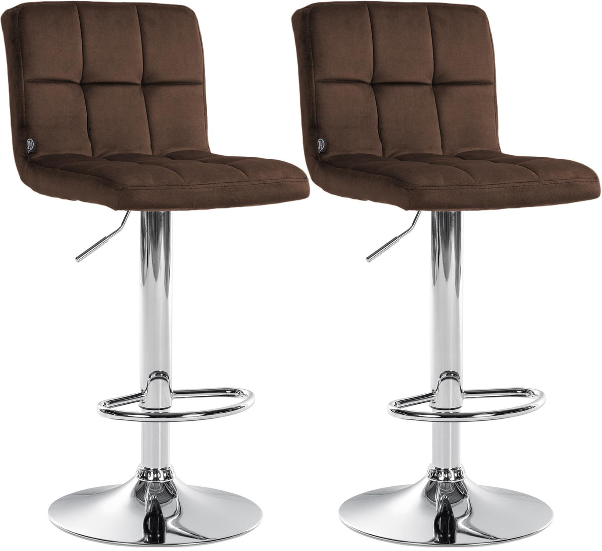 2er Set Barhocker Peru Samt
