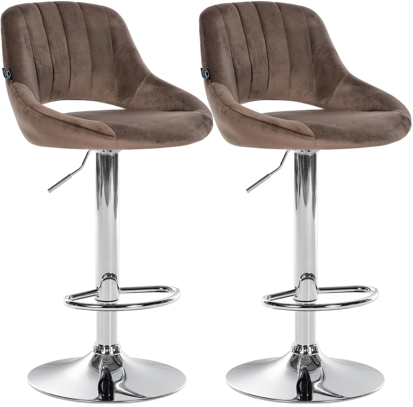 2er Set Barhocker Milet Samt