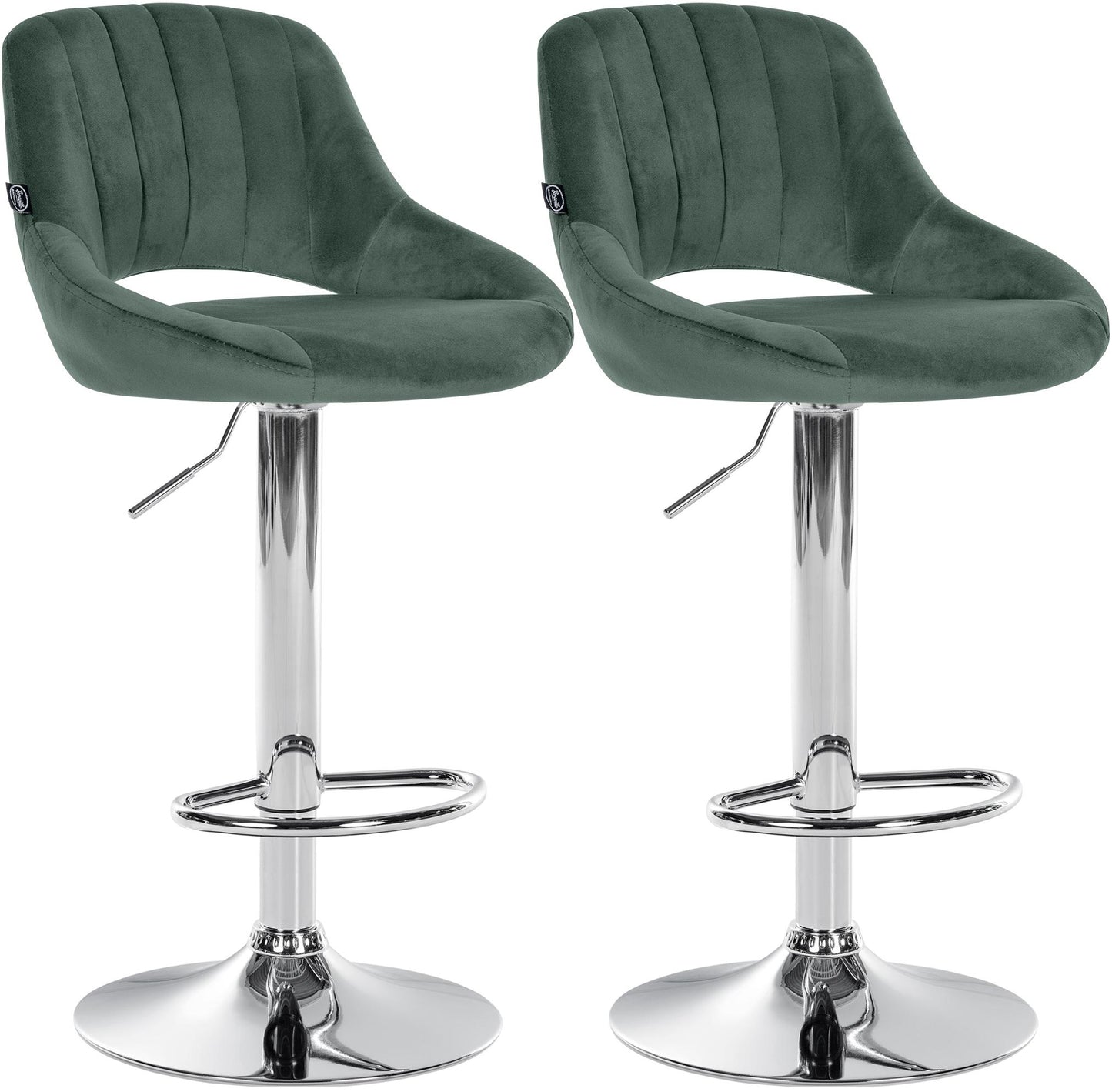 2er Set Barhocker Milet Samt