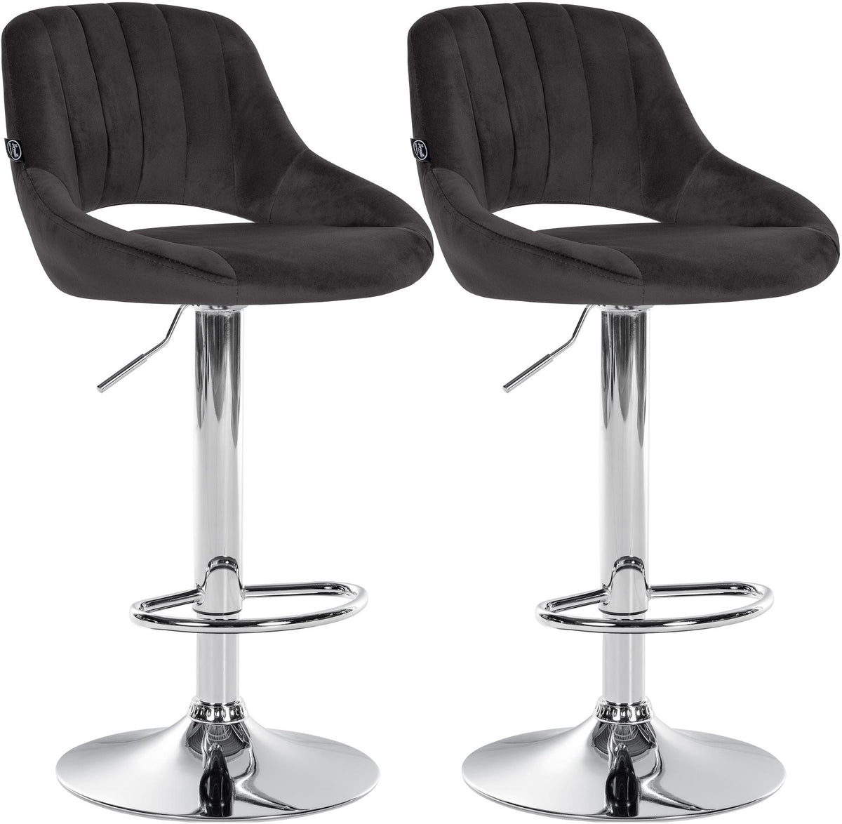 2er Set Barhocker Milet Samt
