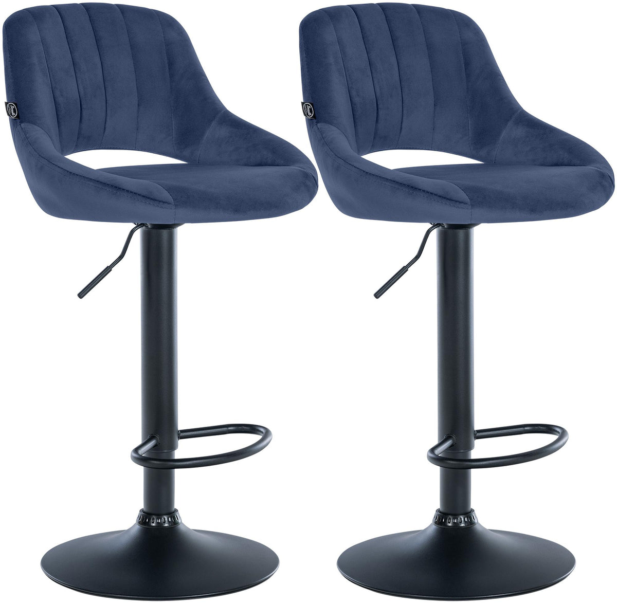 2er Set Barhocker Milet Samt