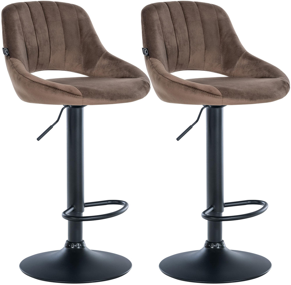 2er Set Barhocker Milet Samt
