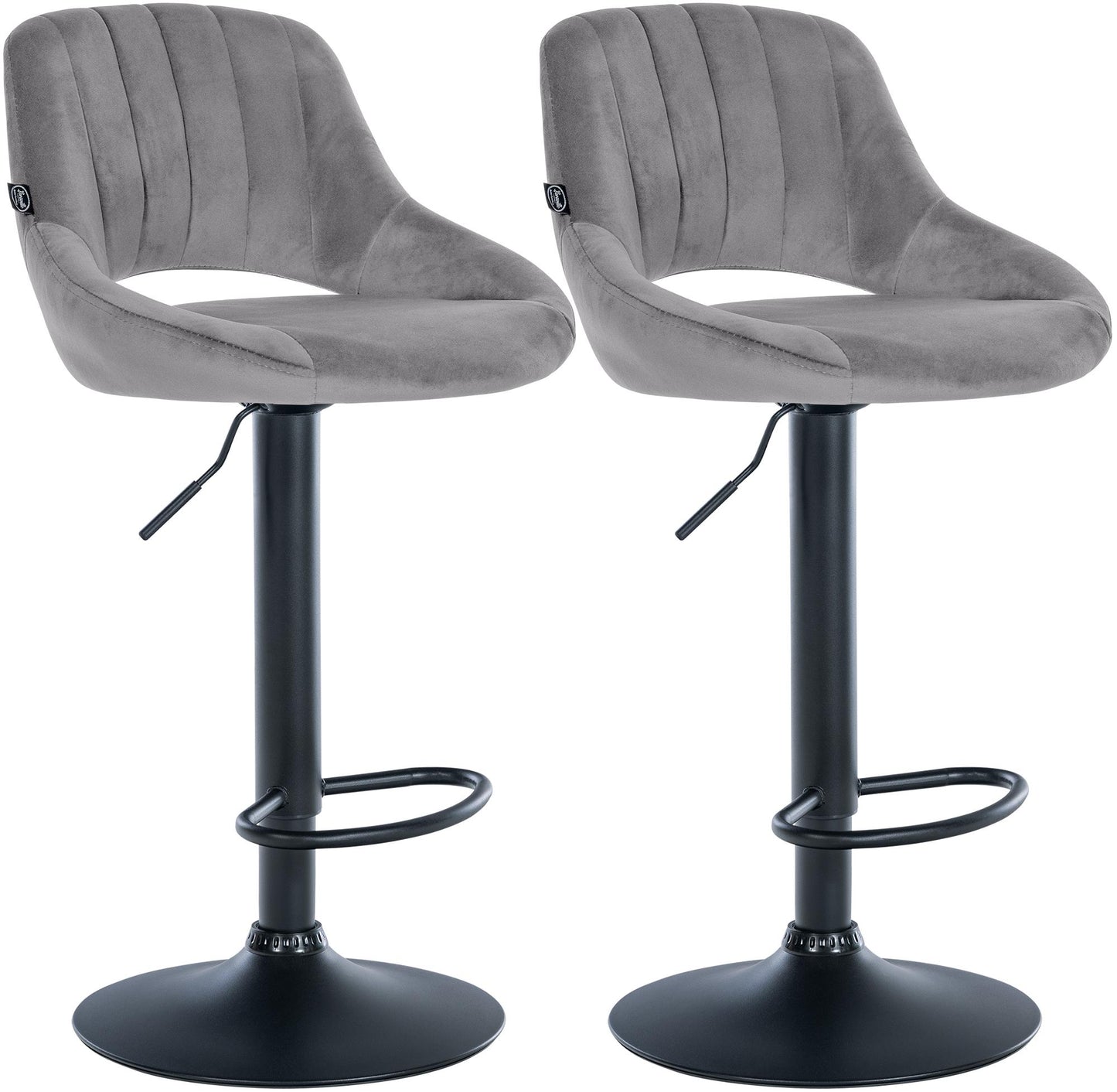 2er Set Barhocker Milet Samt