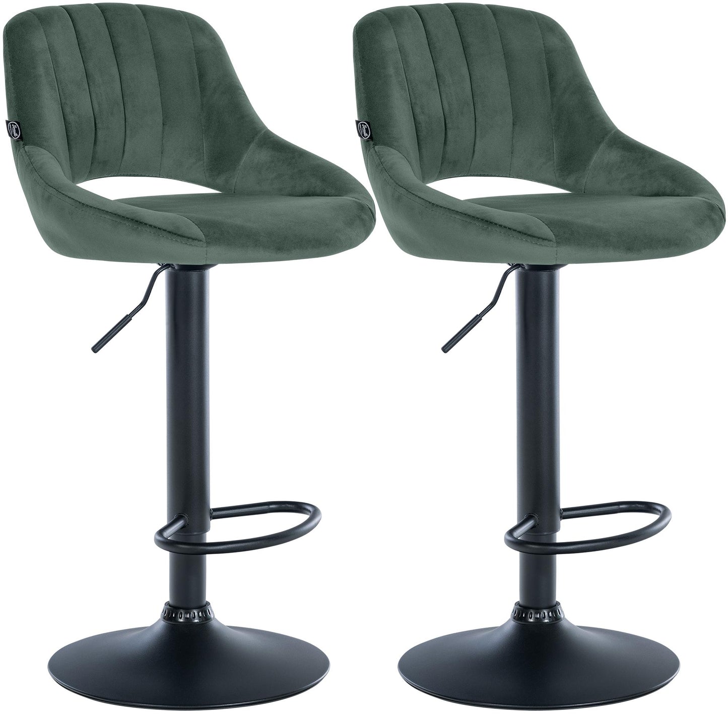 2er Set Barhocker Milet Samt