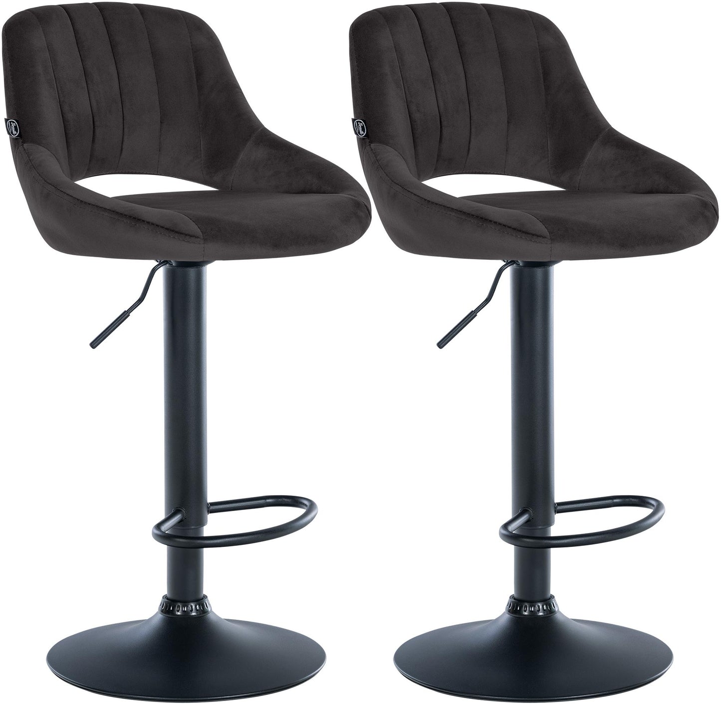 2er Set Barhocker Milet Samt