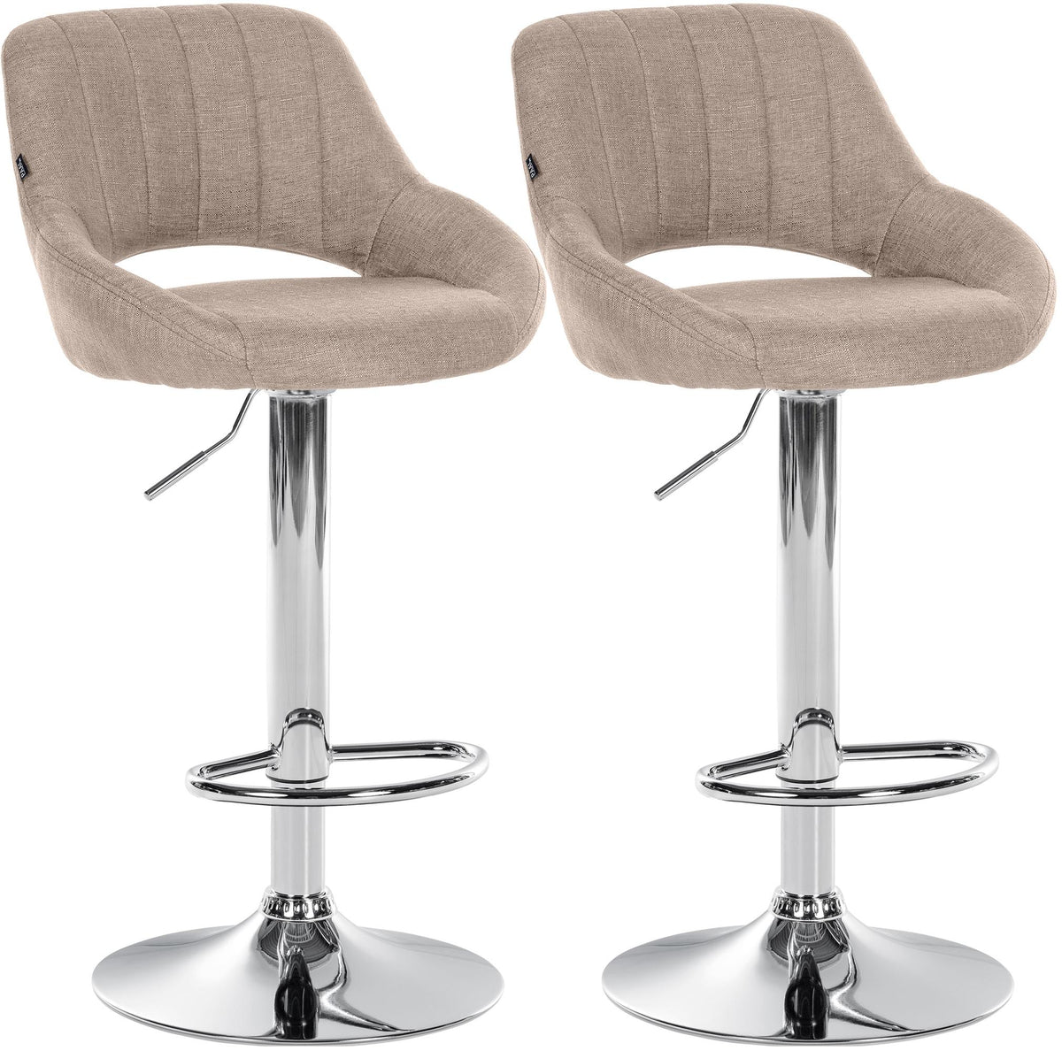 2er Set Barhocker Milet Stoff