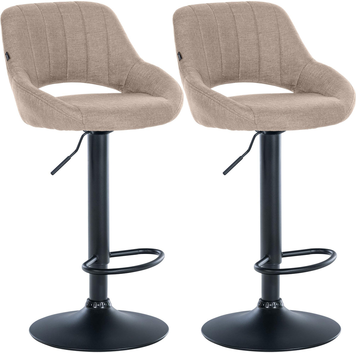 2er Set Barhocker Milet Stoff